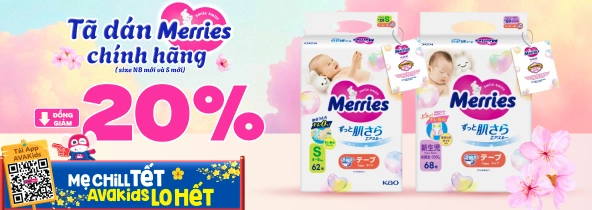 Banner tã Merries T7